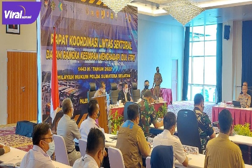 Perwakilan Jasa Raharja Cabang Sumatera Selatan hadiri rapat koordinasi lintas sektoral pengamanan lebaran Idul Fitri 1433 H pada hari Senin, 25 April 2022 di Aula Gedung Presisi Polda Sumsel. Foto : viralsumsel.com/nto