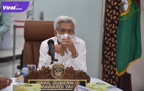 Wakil Gubernur Sumsel H Mawardi Yahya hadiri rakor evaluasi dan tindak lanjut Aksi Afirmasi Penggunaan dan Pemanfaatan Produk Dalam Negeri dari Command Center, Rabu, (18/5/2022). Foto : viralsumsel.com/win