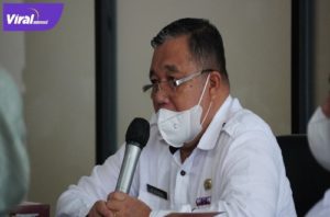 Sekretaris Daerah Kabupaten OKI, H. Husin, S. Pd, MM, M. Pd pada rakor persiapan implementasi PPMSE di Kantor Bupati OKI, Rabu, (25/5/2022). Foto : viralsumsel.com/fir
