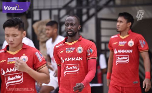 Makan Konate pemain asing Persija Jakarta. Foto : LIB