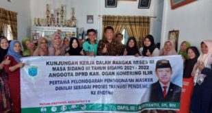 Ketua DPRD OKI Abdiyanto SH MH dalam kesempatan Reses Tahap III tahun sidang 2021-2022 menyerap aspirasi di dapil III. Foto : viralsumsel.com/fir
