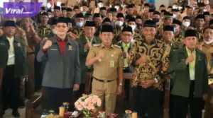 Wakil Walikota Prabumulih, Andriansyah Fikri SH MM buka secara langsung Musda sekaligus Rakerda DPD LDII Kota Prabumulih di Gedung Kesenian Komplek Rumah Dinas Walikota Prabumulih, Senin (20/6/2022). Foto : viralsumsel.com/mal