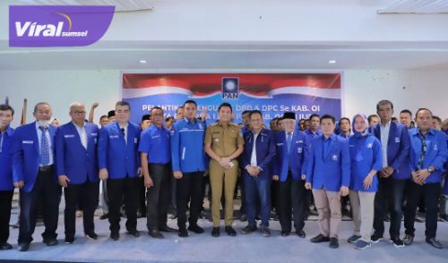 Bupati Ogan Ilir, Panca Wijaya Akbar, S.H menghadiri pelantikan Pengurus DPD PAN Kab Ogan Ilir dan Pelantikan Pengurus DPC PAN se-Kab. Ogan Ilir, Senin (20/06/2022). Foto : viralsumsel.com/jun