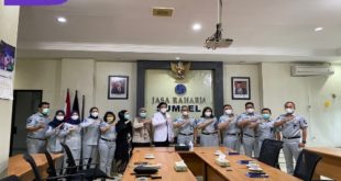 PT Jasa Raharja Cabang Sumsel Saat Menerima Audensi RSUP. Dr. Mohammad Hoesin Palembang. Foto : Viralsumsel