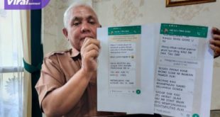 Sekretaris Dinas Pendidikan OKI, Abdullah Arfai beri keterangan kepada awak media, Kemarin (25/7/2022). Foto : viralsumsel.com/fir