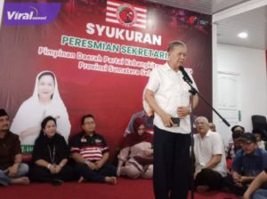H Noviarman Kailani resmi gabung Pimda PKN Sumsel saat peresmian Sekretariat Pimda PKN Sumsel, Selasa (26/7/2022) siang. Foto : viralsumsel.com/ion