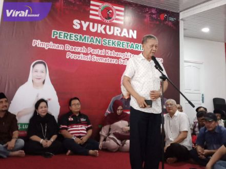 H Noviarman Kailani resmi gabung Pimda PKN Sumsel saat peresmian Sekretariat Pimda PKN Sumsel, Selasa (26/7/2022) siang. Foto : viralsumsel.com/ion