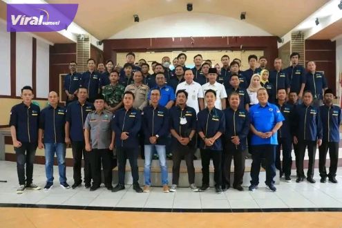 Walikota Prabumulih Ir H Ridho Yahya MM saat hadiri pelantikan Kepengurusan DPD BADAR Kota Prabumulih Priode 2022 – 2025 di Gedung Kesenian Rumah Dinas Walikota Prabumulih, Rabu (22/6/2022). Foto : viralsumsel.com/mal