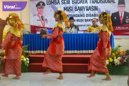 Suasana pembukaan lomba Seni Budaya Tradisional Daerah bagi penyandang disabilitas di Gambo Hotel & Residence Sekayu, Kamis (4/8/2022). Foto : viralsumsel.com/dev