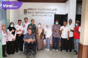 Kepala Bidang Pengelolaan E-Goverment Kominfo Palembang, Andalusia usai kegiatan penilaian dari tim juri survey lapangan ke kantor Diskominfo Kota Palembang, Rabu (10/8/ 2022). Foto : viralsumsel.com/nto