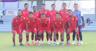 Starting eleven Sriwijaya FC hadapi MSG All Star. foto : viralsumsel.com/ion