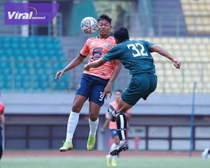 Potret pertandingan antara Sriwijaya FC versus FC Bekasi City di Stadion Patriot Candrabhaga, Kota Bekasi, Jawa Barat, Kamis, 11 Agustus 2022 sore. Foto : ig bakasi city
