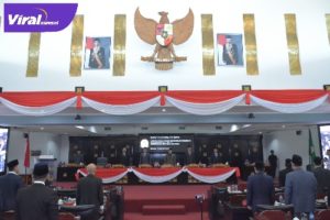 Suasana Rapat Paripurna Istimewa DPRD Kota Palembang di Hari HUT RI Ke-77. Foto : Viralsumsel/Nto