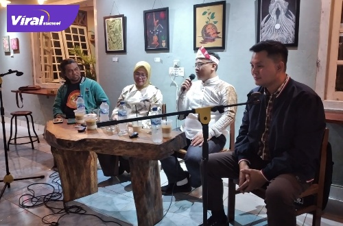 Musyawarah Literasi , Minggu (21/8/2022) di Kape Panche Hub di Jalan Rambutan, 30 Ilir, Palembang. Foto : viralsumsel.com/ril