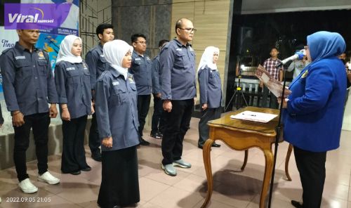 Hj.Meilinda, S.Sos.,MM ketua Taekwondo Indonesia Sumsel melantik Kepengurusan Taekwondo Indonesia Lahat di pendopoan rumah dinas Bupati Lahat, Senin (5/09/2022). Foto : viralsumsel.com/her
