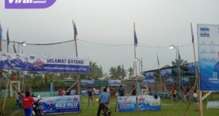 Venue Tarkam Bola Volly AHY Cup 2022 di Kabupaten OKU Timur. Foto : viralsumsel.com/ion