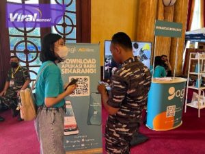 Suasana booth Bank Artha Graha Internasional yang iku berpartisipasi di ajang Naval Expo mulai tanggal 11-18 September 2022 di Balai Samudera Jakarta. Foto : viralsumsel.com/jmsi