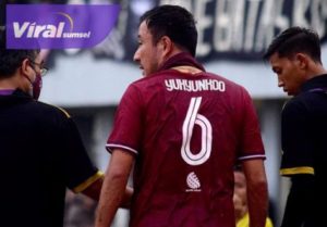 Yu Hyun Koo pemain naturalisasi di Sriwijaya FC. Foto : mo sfc