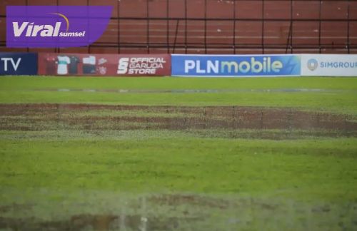 Suasana lapangan Stadion Teladan, Medan jelang laga Karo United vs Sriwijaya FC. Foto : ig karo united