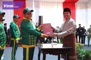 Gubernur Sumsel H Herman Deru melantik Pengurus Kabupaten (Pengkab) Persatuan Olahraga Berkuda Seluruh Indonesia (Pordasi) Musi Banyuasin, Rabu (28/9/2022) siang. Foto : viralsumsel.com /win