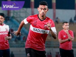 Rivaldy Bawuo striker Madura United dikabarkan bakal dipinjam Sriwijaya FC. Foto : net
