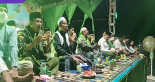 Suasana Acara Maulid Nabi Muhammad dan Hari Santri Nasional di Air Kumbang Kabupaten Banyuasin. Foto Viralsumsel/Nto