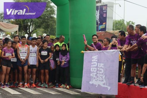 Strat peserta Muba Fun Run 2022. Foto : viralsumsel.com/dev