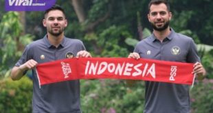 Dua calon pemain tim nasional Indonesia, Jordi Amat Maas dan Sandy Walsh. Foto : pssi