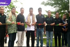 Agus Dharwah Kepala Dinas Perkebunan Provinsi Sumsel Saat Membuka POMNAS 2022 Di Kota Prabumulih. Foto : ist