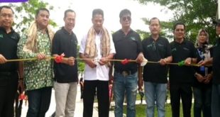 Agus Dharwah Kepala Dinas Perkebunan Provinsi Sumsel Saat Membuka POMNAS 2022 Di Kota Prabumulih. Foto : ist