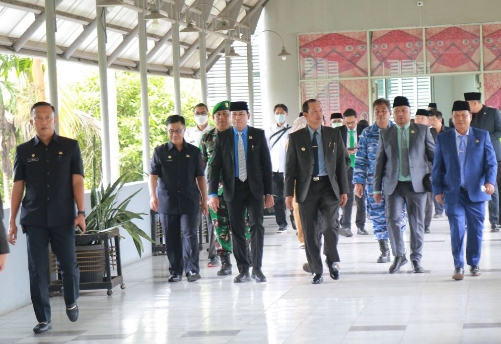  Suasana Rapat Paripurna ke 25 Masa Persidangan III Tahun 2022 terkait Penyampaian Program Pembentukan Perda (Propemperda) Tahun 2023 di ruang paripurna DPRD Kota Palembang, Senin (19/12/22). Foto : viralsumsel.com/nto