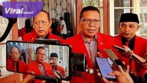Suparmans Romans Sekretaris Umum KONI Sumsel beri keterangan pada awak media. Foto : viralsumsel.com/ion