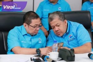 Ketua Umum Partai Gelora Anis Matta dan Wakil Ketua Umum Fahri Hamzah. Foto : ist