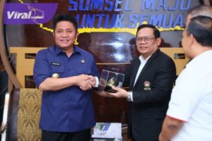Gubernur Sumatera Selatan, H. Herman Deru menerima audiensi PB Perkemi , Senin (16/1/2023). Foto : viralsumsel.com/ion