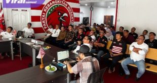 Suasan brainstorming Bappilu Pimda PKN Sumsel dengan para bacaleg di Sekretariat Pimda PKN Sumsel, Jl Soekarno Hatta, Palembang, Rabu (15/2/2023) siang. Foto : viralsumsel.com/ion