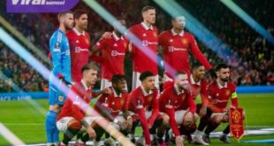 Starting eleven Manchester United. Foto : ig man united