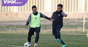 Pemain Timnas U-20 berlatih dengan suhu dingin di Uzbekistan jelang Piala AFC u-20. Foto : pssi