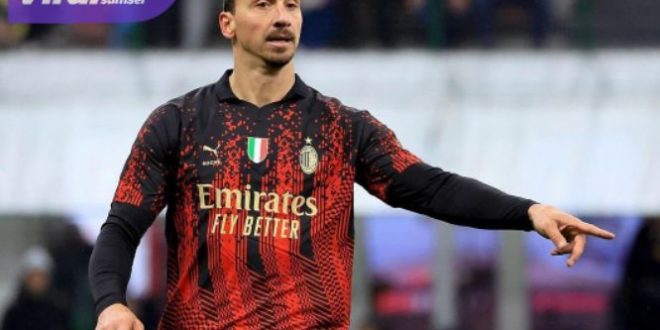 Penyerang AC Milan, Zlatan Ibrahimovic saat laga menghadapi Atalanta dalam lanjutan Serie A Liga Italia. Foto : ig acmilan