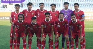 Starting eleven Timnas Indonesia U-20 saat hadapi Timnas Irak U-20 dalam laga perdana Babak Penyisihan Grup A Piala Asia U-20 di Stadion Lokomotiv, Kota Toshkent, Uzbekistan, Rabu (1/3/2023) malam. Foto : pssi