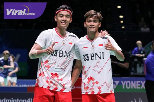 Juara bertahan All England sektor ganda putra, Bagas Maulana/Muhammad Shohibul Fikri harus bekerja keras di laga pembuka All England 2023. Foto : pbsi