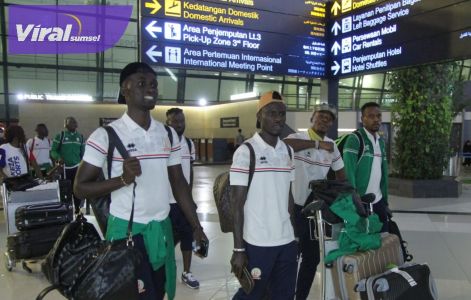 Timnas Burundi asal Afrika, sudah tiba di Bandara Soekarno-Hatta, Cengkareng, Selasa (21/3/2023) malam. Foto : pssi