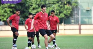 Bek tengah Timnas Indonesia, Elkan Baggott bertekat bawa Tim Nasional (Timnas) Indonesia meraih dua kemenangan atas Timnas Burundi. Foto : pssi