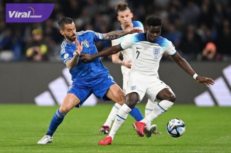 Pertandingan Timnas Italia versus Timnas Inggris pada laga perdana Grup C Kualifikasi Euro 2024 di Stadio Diego Armando Maradona, Napoli, Italia, Jumat (24/3/2023) dini hari WIB. Foto : igazzuri