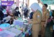 Wakil Wali Kota Palembang, Fitrianti Agustinda resmi membuka Pasar Bedug Ramadham di halaman Kantor Camat Sako Palembang, Senin (27/3/2023) siang. Foto : viralsumsel.com/mal