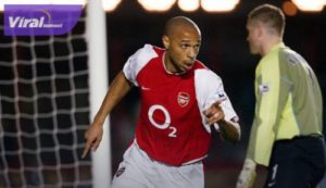 Penyerang Arsenal Thierry Henry. Foto : ssarsenal