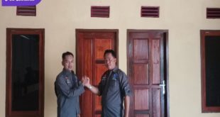 Ketua DPD PJS Sumsel Rhino (Kiri) Saat Menyambangi Kantor Skretariat DPC PJS Palembang. Foto : PJS Sumsel