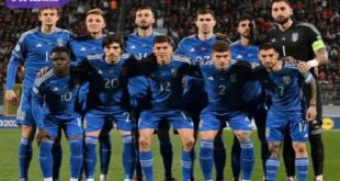 Starting eleven Timnas Italia di ajang Kualifikasi Euro 2024. Foto : igazzuri