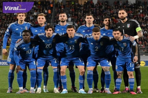 Starting eleven Timnas Italia di ajang Kualifikasi Euro 2024. Foto : igazzuri