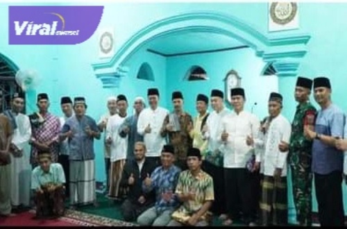 Sekretaris Daerah Prabumulih Elman, ST, MM. Safari Safari Ramadan di Masjid Al – Ikhlas, Selasa (28/03/2023). Foto : viralsumsel.com/mal