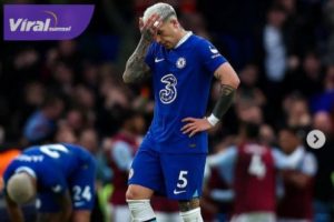 Gelandang Chelsea Enzo Jeremias Fernandez saat laga usai kontra Aston Villa. Foto : ig chelsea